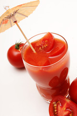 glas tomatensaft