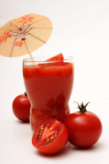 glas tomatensaft
