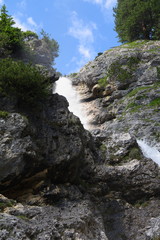 Fototapeta na wymiar Waterfall's squirt