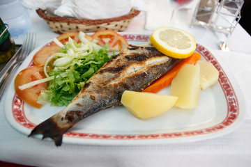 リスボンの魚料理