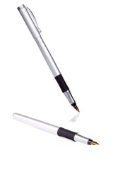 Naklejka premium pen on white background