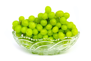 Grape in crystal vase