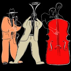 Fotobehang Muziekband Jazzband