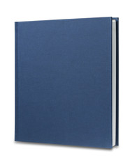 Blue book, isolated with clipping path