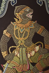 Hanuman the king of monkeys in the Ramayana