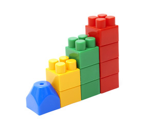 Chart from toy blocks