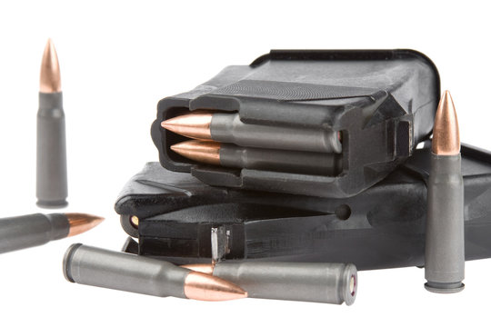 Bullets end ammunition.