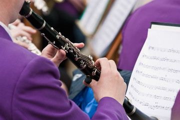 Fototapeta premium Clarinet player