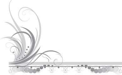 Border with ornament. Title. Vector