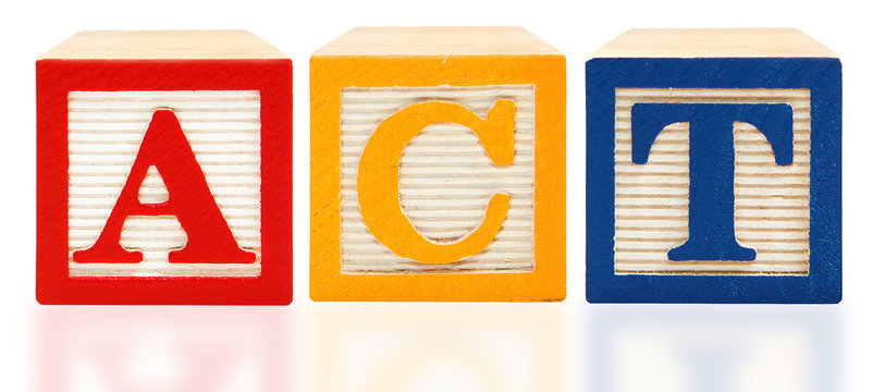 Alphabet Blocks ACT  American College Test