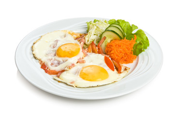 Two fried eggs