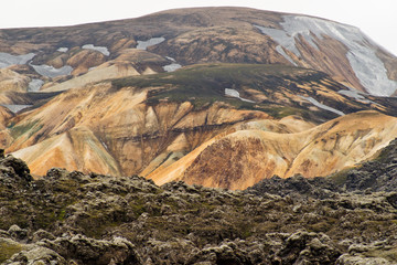 The colorful mountains of Landmannalaugar