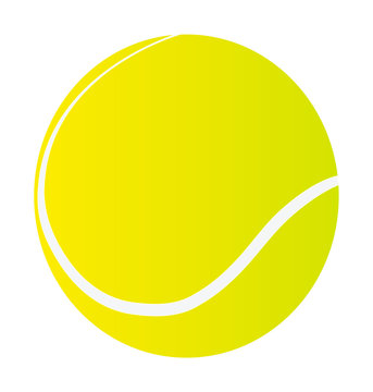 vector tennis ball