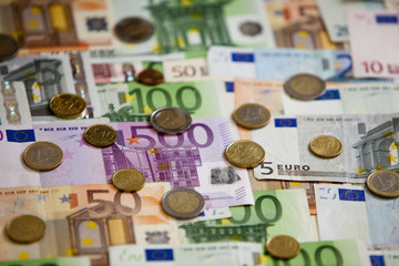 money - euro banknotes