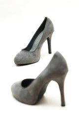 graue pumps high heels