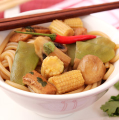 Koreanische Udonnudeln