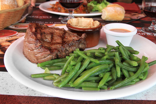 Rumsteak Boeuf Haricots Verts