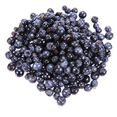 Blue Berry: a stack of fruit on white background