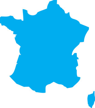 Vector map of France