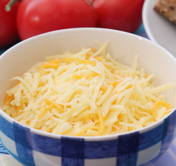 Geriebener Käse