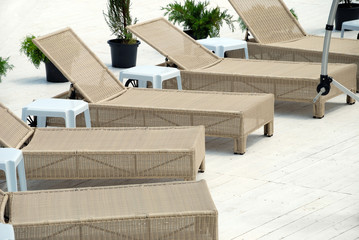 Area of a beach for comfortable rest