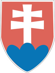 Vector coatr of arms of Slovakia