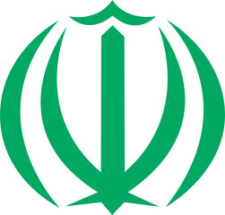Vector coat of arms of Iran