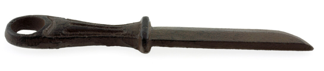 couteau fonte, fond blanc