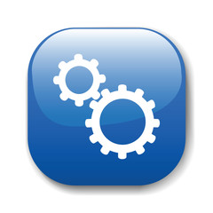 The dark blue button for a site web. A vector illustration, it i