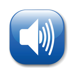 The dark blue button for a site web. A vector illustration, it i