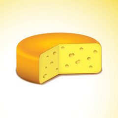 Swiss cheese. Vector illustration. Eps8