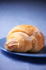 Croissant on plate