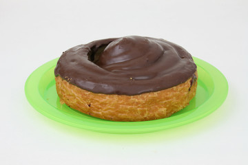 Partyteller mit Schokoladeschnecke