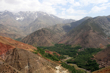 Fototapeta na wymiar Vallée de l'Atlas marocain