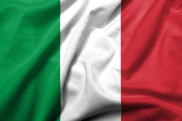 3D Flag of  Italy satin