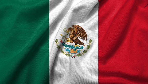 3D Flag of  Mexico satin