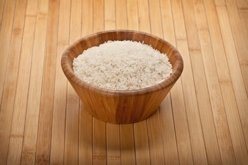 Rice on bowl