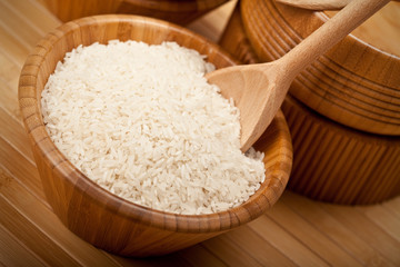 Rice on bowl