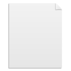 Vector Blank Paper Sheet