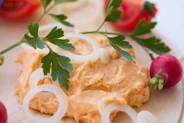 Bavarian cheese delicacy Obatzda