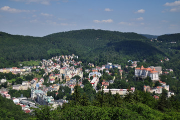 Fototapeta na wymiar look at the spa of Karlovy Vary