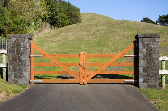 Closed Wooden Gate