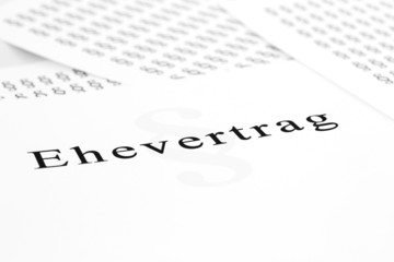 Fototapeta premium Paragraphen Dschungel - Der Ehevertrag