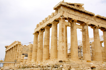 Obraz premium The Parthenon, in Athens Akropolis, Greece