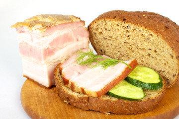 Close-up of a fresh sandwich