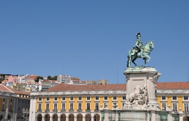 Fototapeta premium Statue of King José in Lisbon
