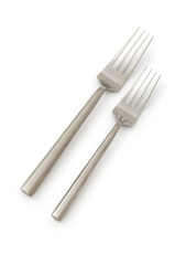 Table utensils isolated on the white