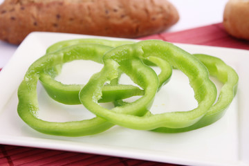 grüne paprika