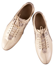 Male shoes isolated on the white background