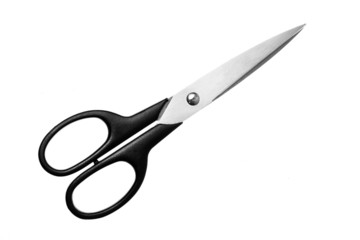 Office scissors isolated on white